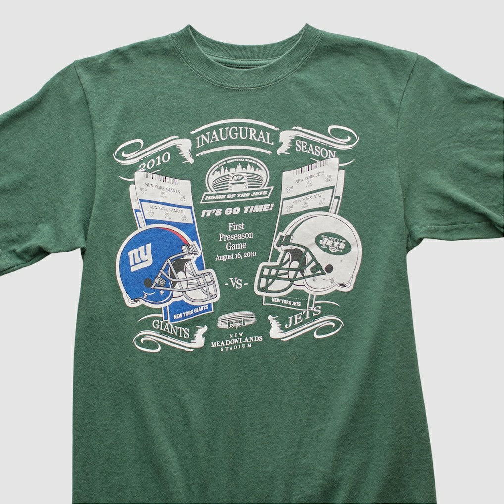 Fanatics New York Jets Reebok 2010 T-shirt Green Vintage