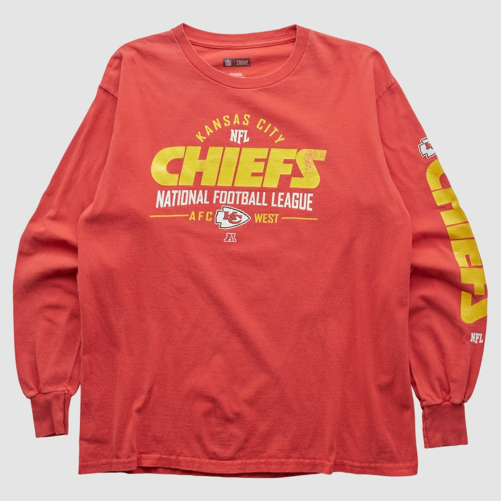 Fanatics Kansas City Chiefs NFL 2010s Long Sleeve T-shirt Red Vintage