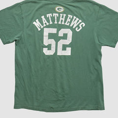 Fanatics Green Bay Packers Reebok 2011 T-shirt Green Vintage
