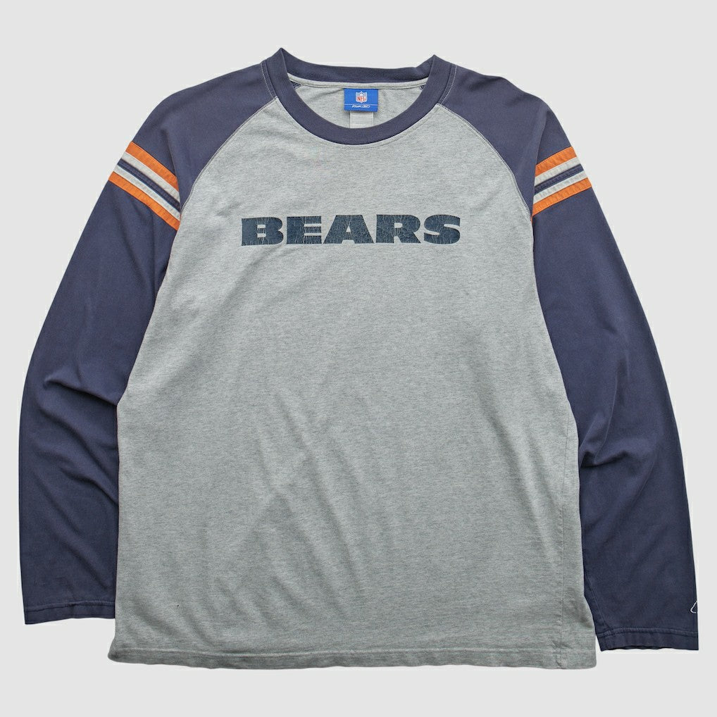 Fanatics Chicago Bears NFL 2000s Long Sleeve T-shirt Heather Gray Vintage