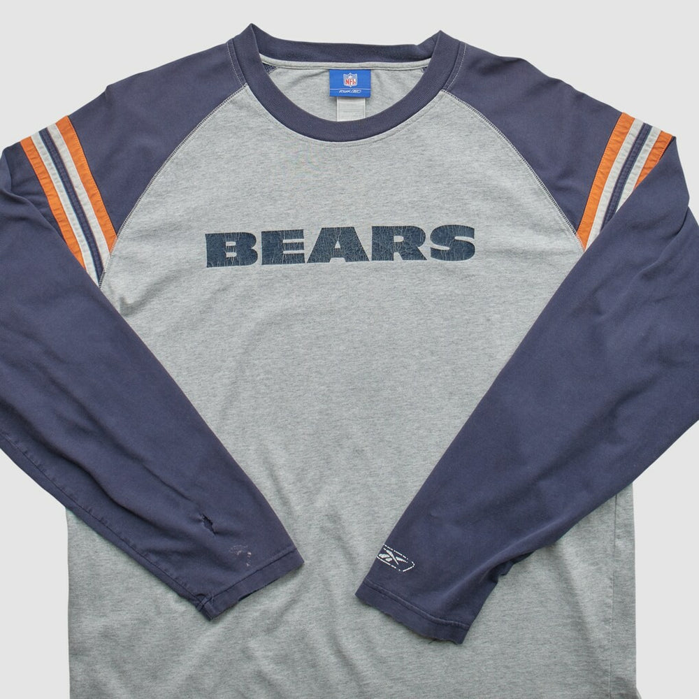 Fanatics Chicago Bears NFL 2000s Long Sleeve T-shirt Heather Gray Vintage