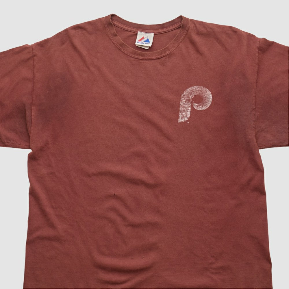 Philadelphia Phillies Majestic 2010s T-shirt - Maroon - 2XVintage - Fanatics Lifestyle
