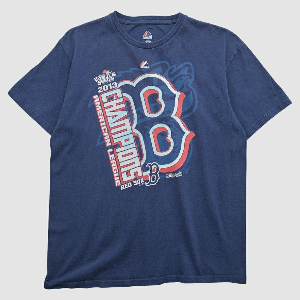 Boston Red Sox Majestic 2013 T-shirt - Navy - Vintage - Fanatics Online