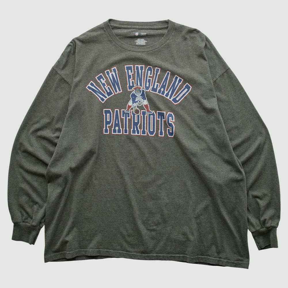 Fanatics New England Patriots NFL 2010s Long Sleeve T-shirt Dark Heather Gray Vintage