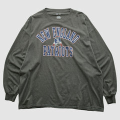 Fanatics New England Patriots NFL 2010s Long Sleeve T-shirt Dark Heather Gray Vintage