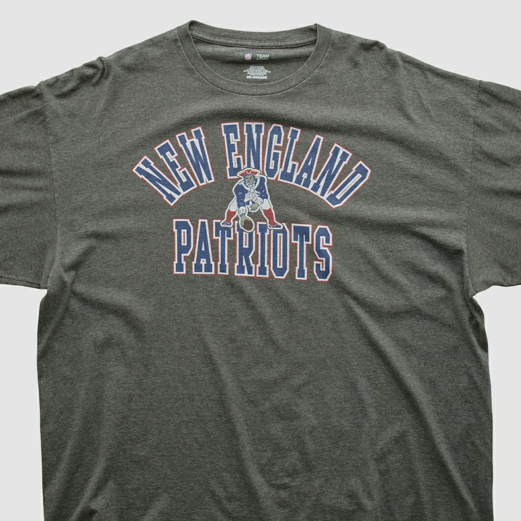 Fanatics New England Patriots NFL 2010s Long Sleeve T-shirt Dark Heather Gray Vintage