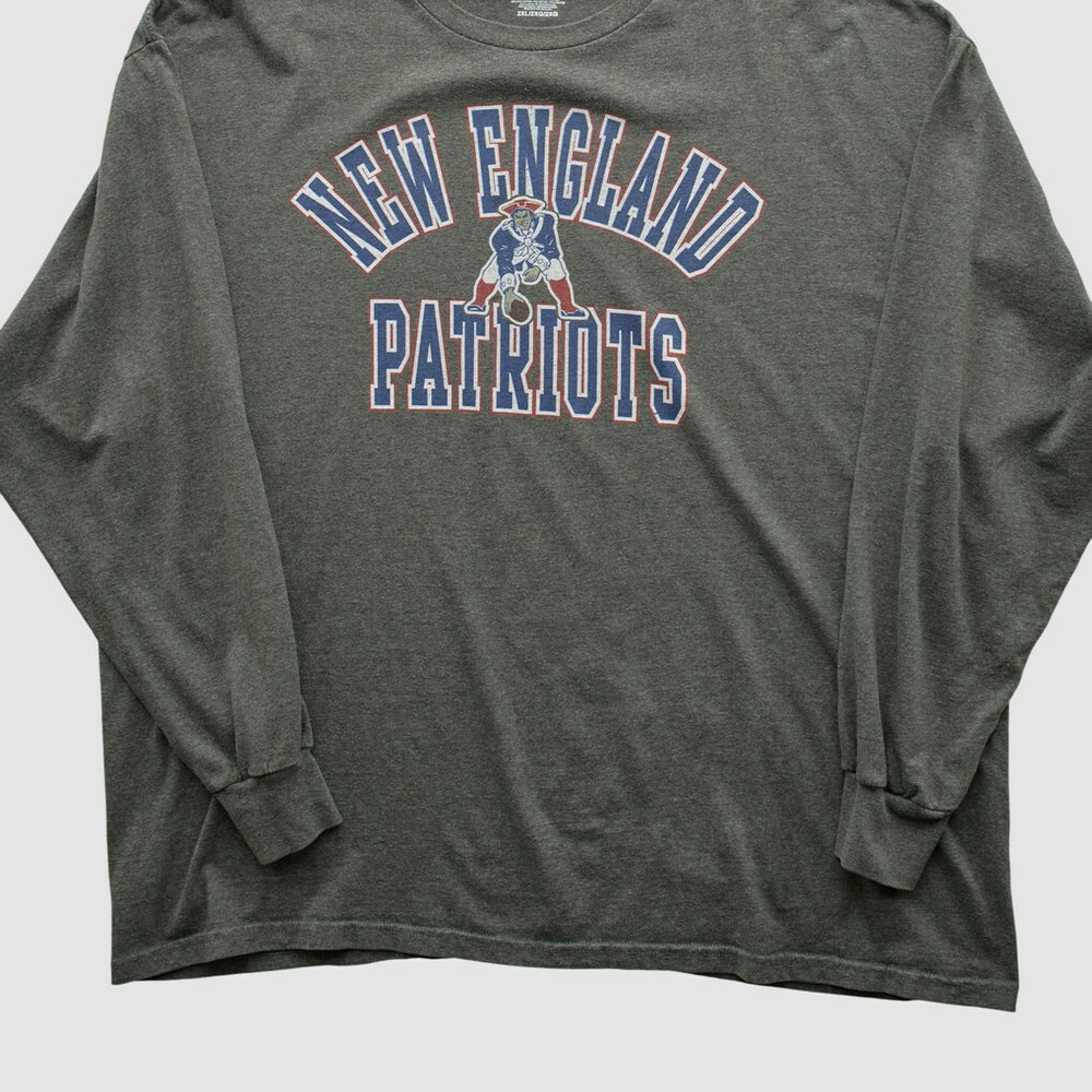 Fanatics New England Patriots NFL 2010s Long Sleeve T-shirt Dark Heather Gray Vintage