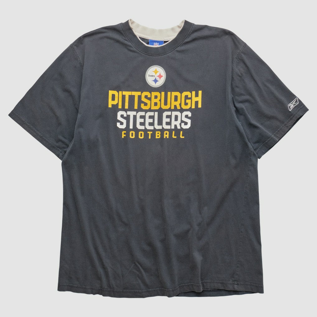 Fanatics Pittsburgh Steelers Reebok 2000s T-shirt Charcoal Vintage