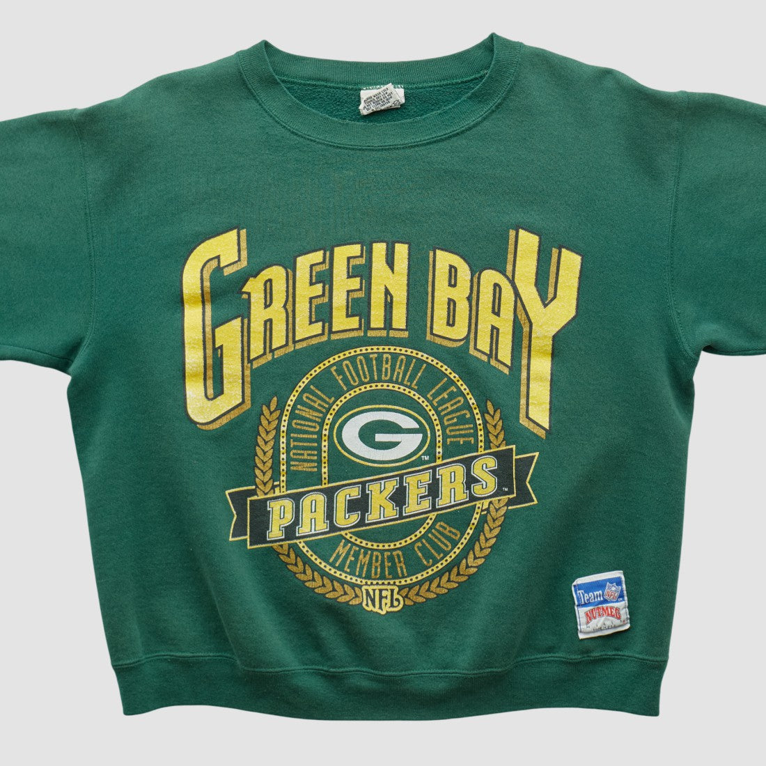 Fanatics Green Bay Packers Nutmeg Mills 90s Sweatshirt Green Vintage