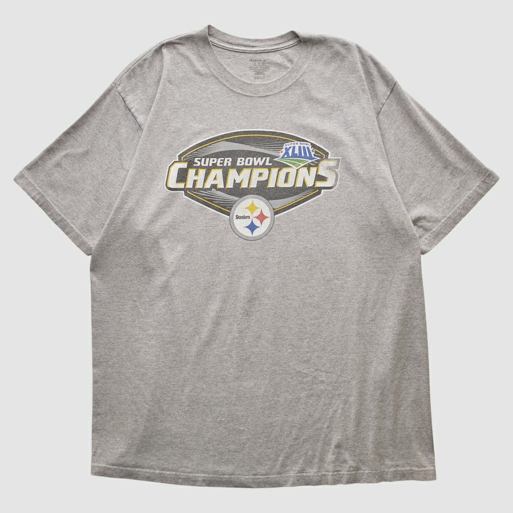 Fanatics Pittsburgh Steelers Reebok 2009 T-shirt Heather Gray Vintage