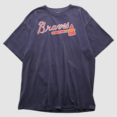 Atlanta Braves Majestic 2000s T-shirt - Navy - 2XVintage - Fanatics Sale