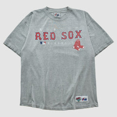 Boston Red Sox Majestic 2000s T-shirt - Gray - Vintage - Fanatics Discount
