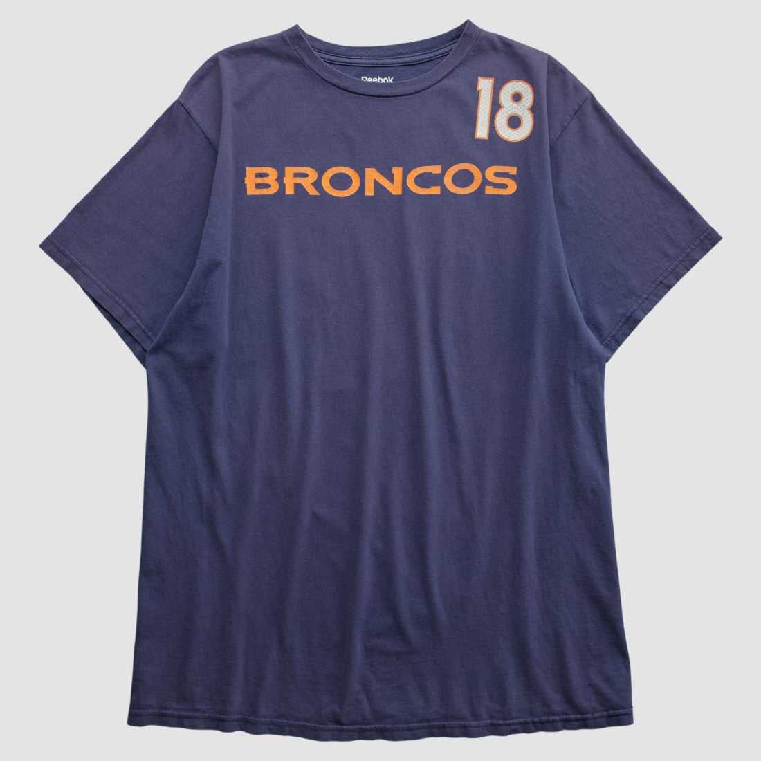 Fanatics Denver Broncos Reebok 2010s T-shirt Navy Vintage