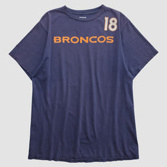 Fanatics Denver Broncos Reebok 2010s T-shirt Navy Vintage