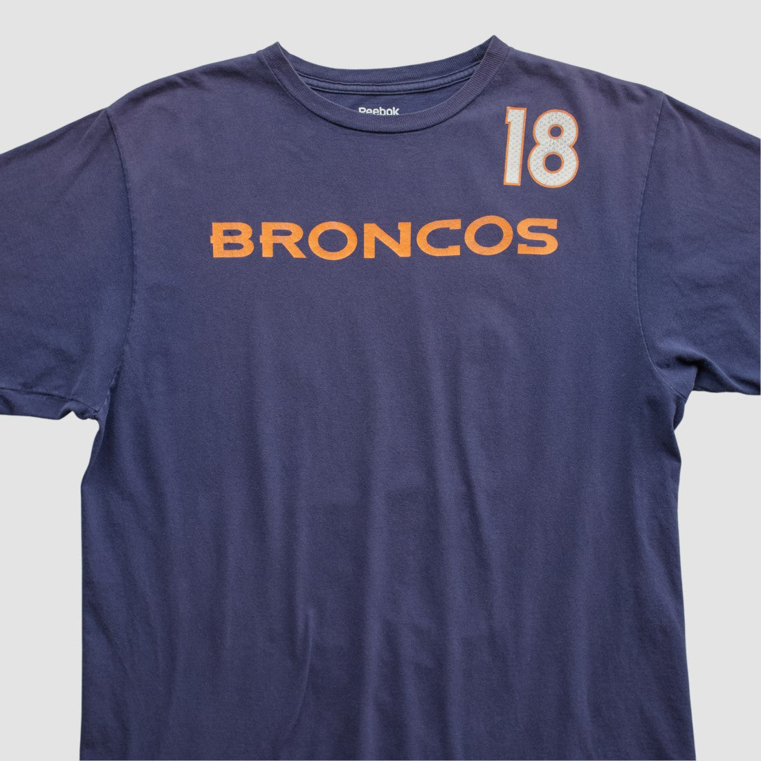 Fanatics Denver Broncos Reebok 2010s T-shirt Navy Vintage