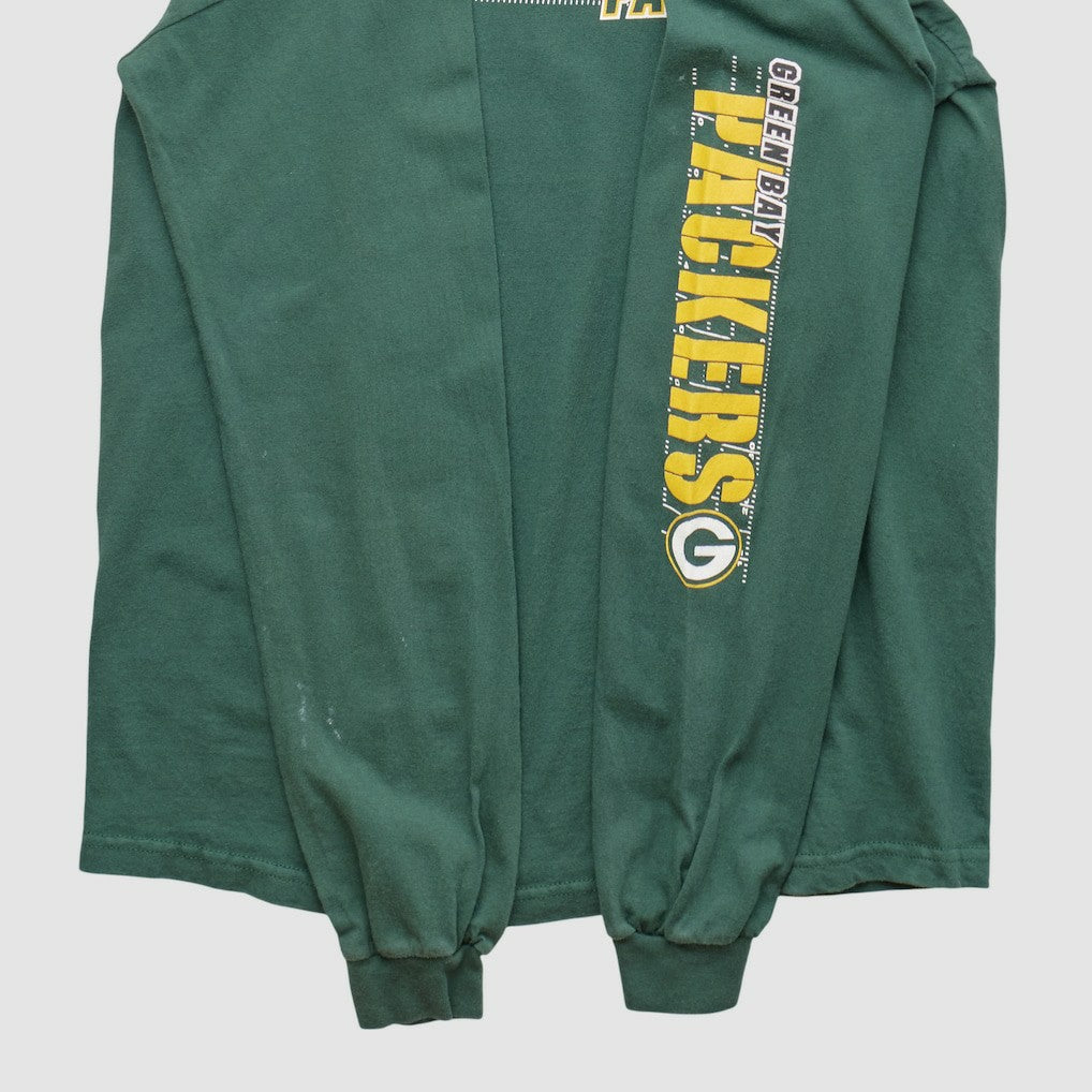 Fanatics Green Bay Packers NFL 2000s Long Sleeve T-shirt Green Vintage
