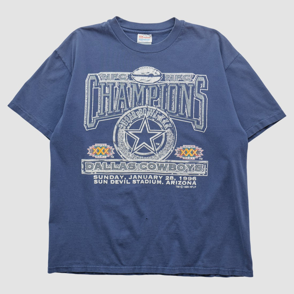 Fanatics Dallas Cowboys Hanes 1996 T-shirt Navy Vintage