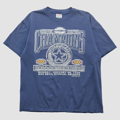 Fanatics Dallas Cowboys Hanes 1996 T-shirt Navy Vintage