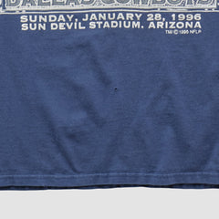 Fanatics Dallas Cowboys Hanes 1996 T-shirt Navy Vintage