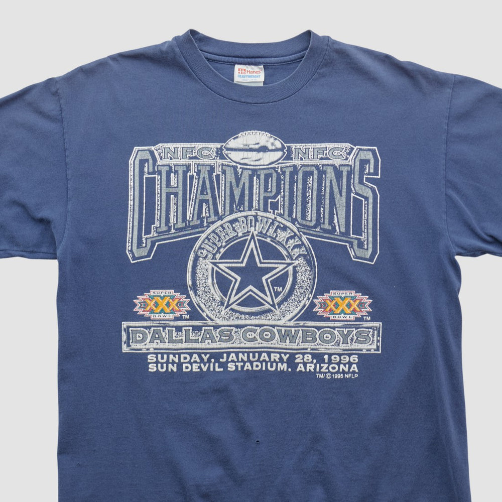 Fanatics Dallas Cowboys Hanes 1996 T-shirt Navy Vintage
