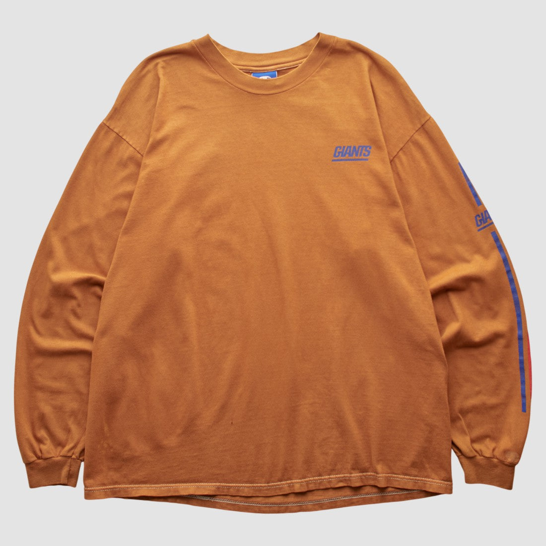 Fanatics New York Giants Champion 2000s Long Sleeve T-shirt Orange Vintage
