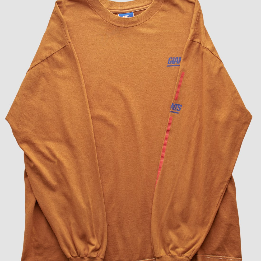 Fanatics New York Giants Champion 2000s Long Sleeve T-shirt Orange Vintage