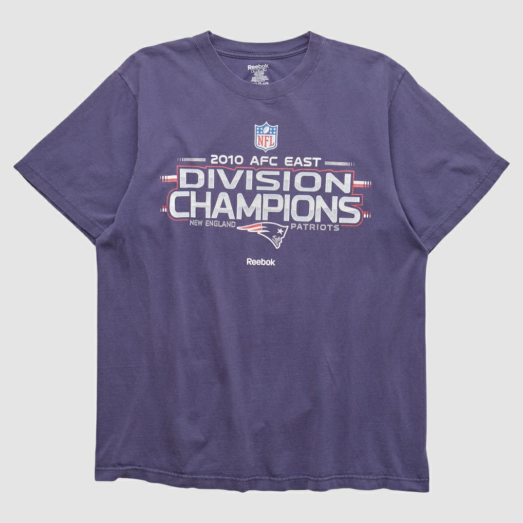 Fanatics New England Patriots Reebok 2010 T-shirt Purple Vintage