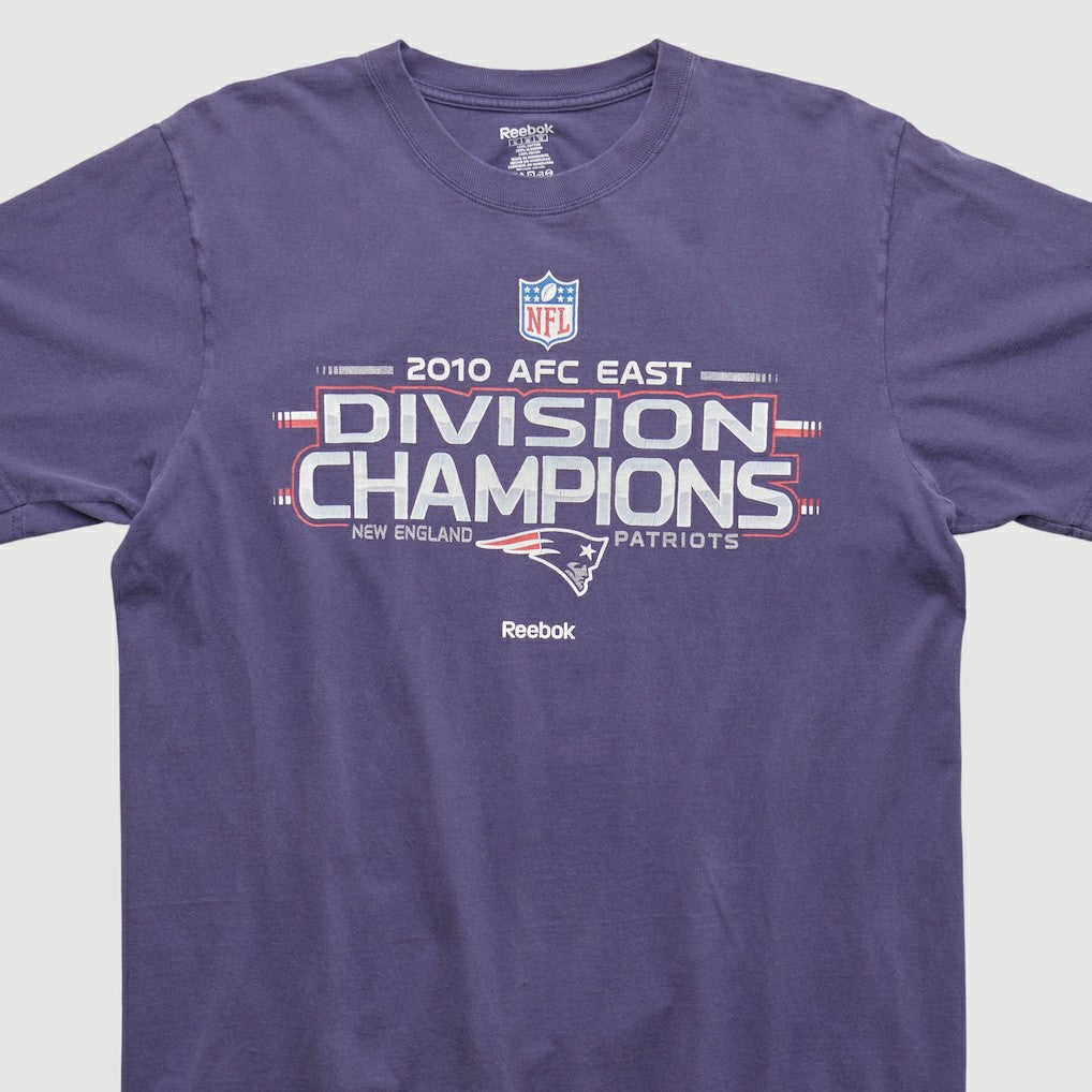 Fanatics New England Patriots Reebok 2010 T-shirt Purple Vintage