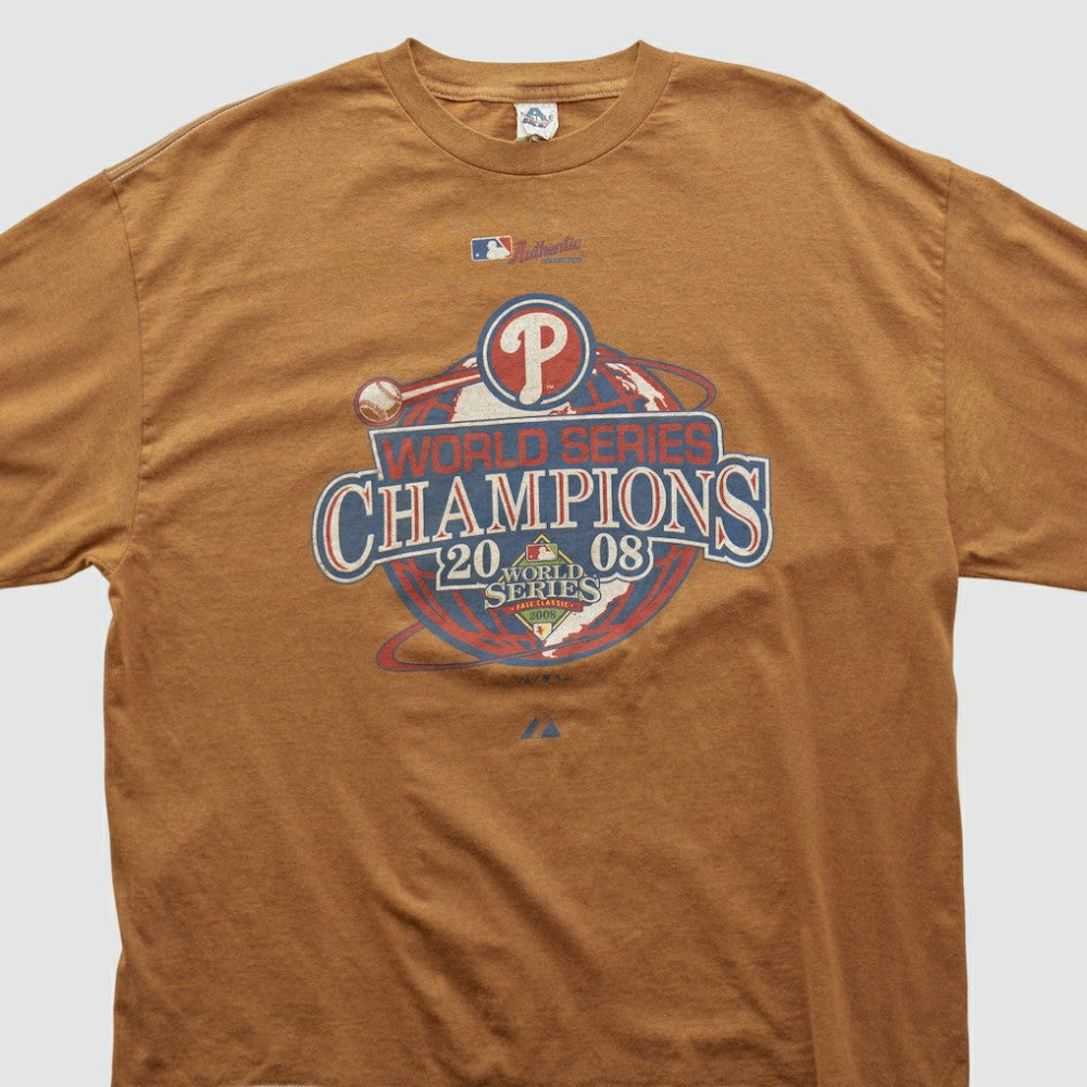 Philadelphia Phillies Alstyle 2008 Long Sleeve T-shirt - Tan - 2XVintage - Fanatics Lifestyle