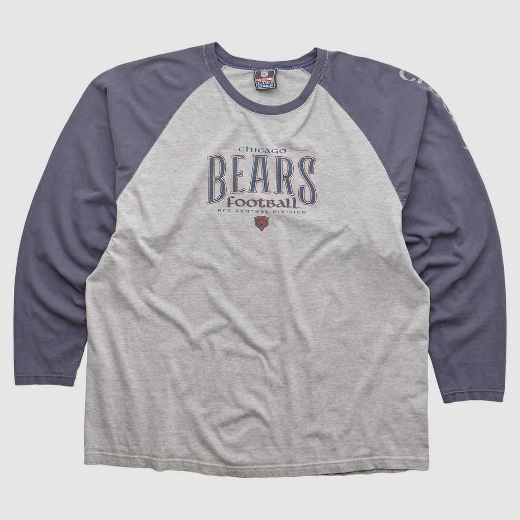 Fanatics Chicago Bears NFL 2000s Long Sleeve T-shirt Heather Gray Vintage