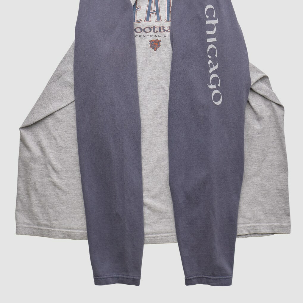 Fanatics Chicago Bears NFL 2000s Long Sleeve T-shirt Heather Gray Vintage