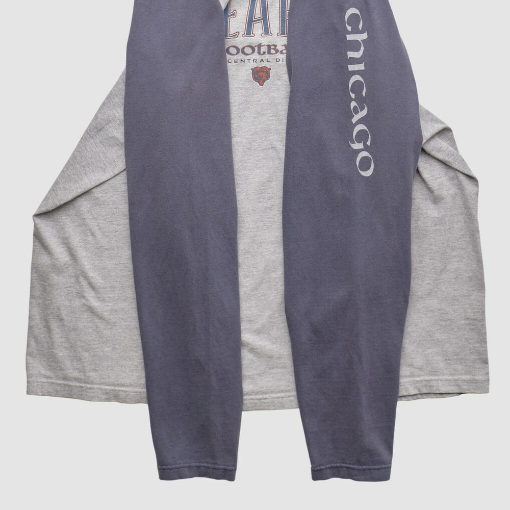 Fanatics Chicago Bears NFL 2000s Long Sleeve T-shirt Heather Gray Vintage