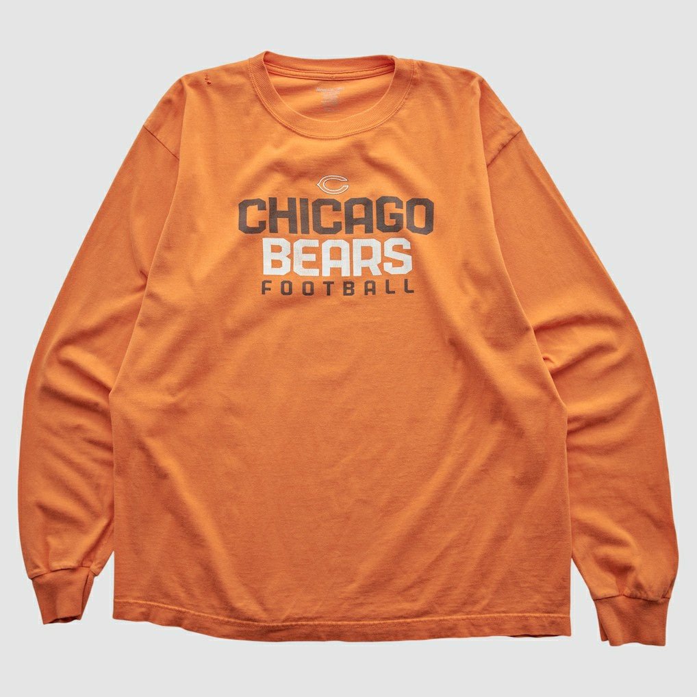 Fanatics Chicago Bears Reebok 2000s Long Sleeve T-shirt Orange Vintage