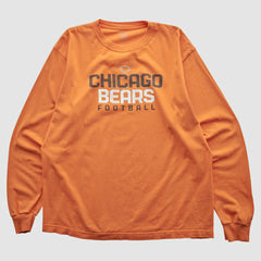 Fanatics Chicago Bears Reebok 2000s Long Sleeve T-shirt Orange Vintage
