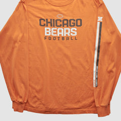 Fanatics Chicago Bears Reebok 2000s Long Sleeve T-shirt Orange Vintage