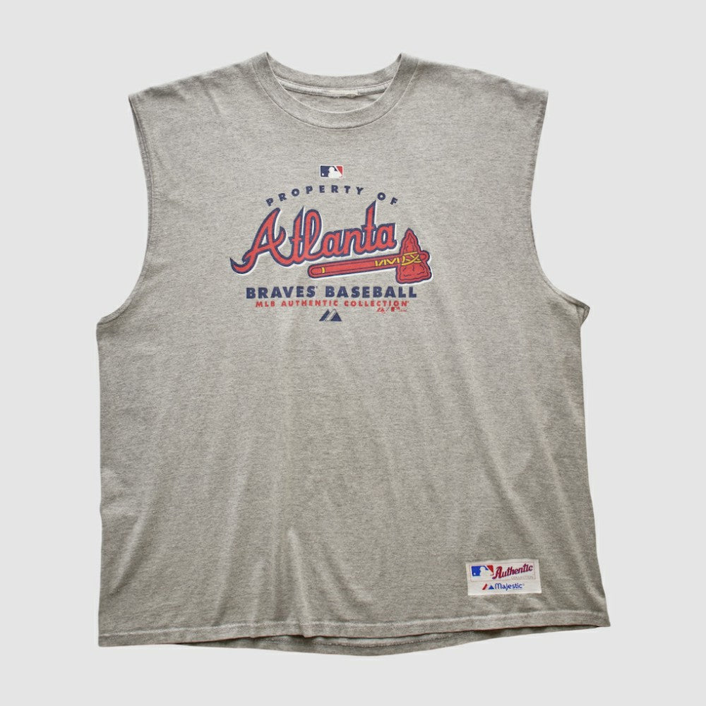 Atlanta Braves 2007 Tank - Heather Gray - 2XVintage - Fanatics Online