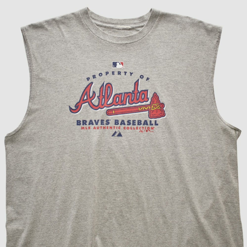 Atlanta Braves 2007 Tank - Heather Gray - 2XVintage - Fanatics Online
