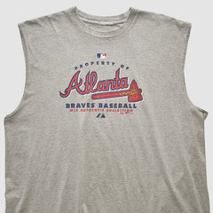 Atlanta Braves 2007 Tank - Heather Gray - 2XVintage - Fanatics Online