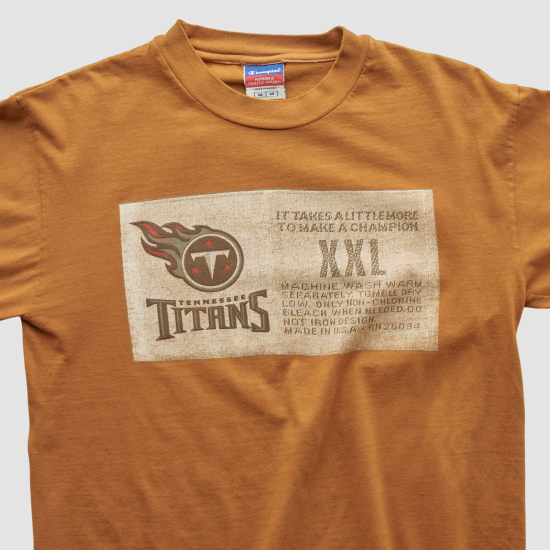 Fanatics Tennessee Titans Champion 2000s Long Sleeve T-shirt Brown Vintage