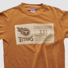Fanatics Tennessee Titans Champion 2000s Long Sleeve T-shirt Brown Vintage