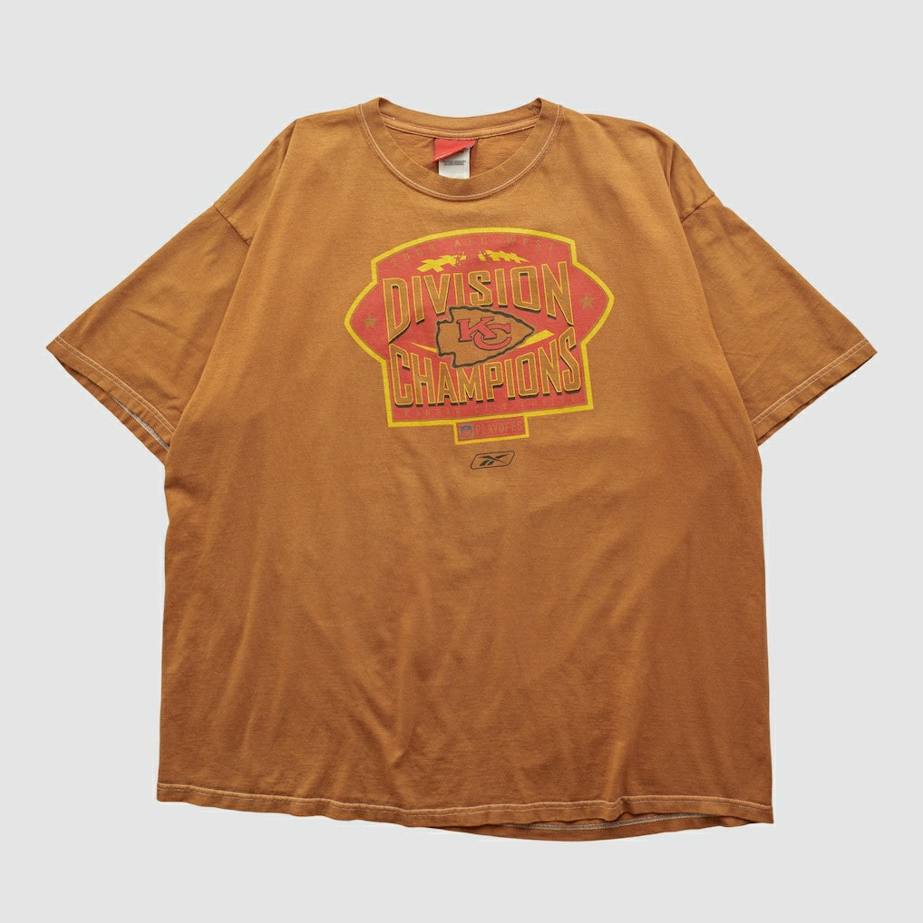 Fanatics Kansas City Chiefs Reebok 2003 T-shirt Brown Vintage