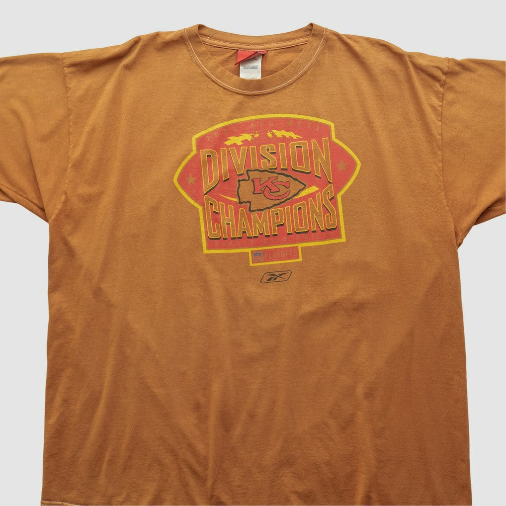 Fanatics Kansas City Chiefs Reebok 2003 T-shirt Brown Vintage