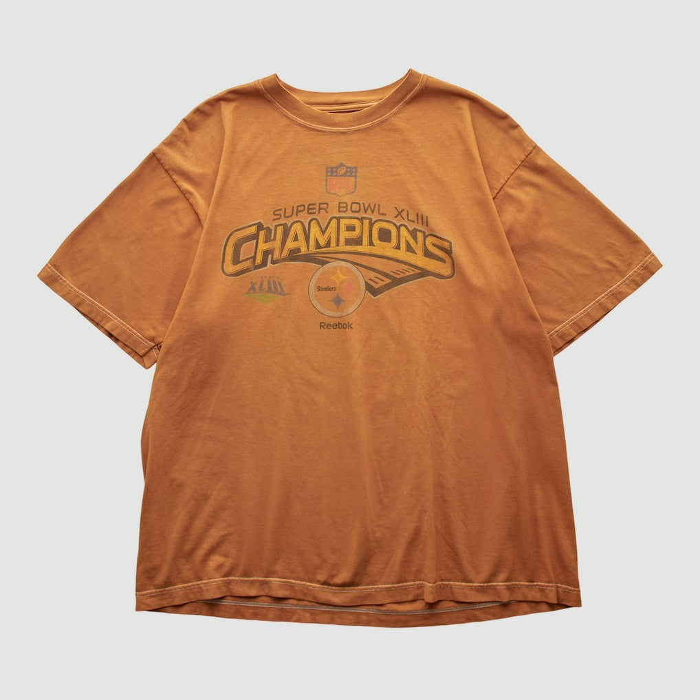 Fanatics Pittsburgh Steelers Reebok 2009 T-shirt Orange Vintage