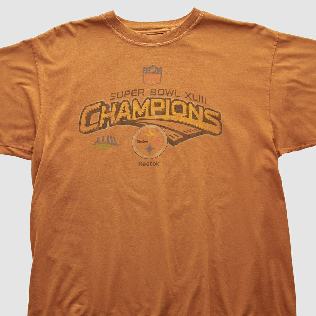 Fanatics Pittsburgh Steelers Reebok 2009 T-shirt Orange Vintage