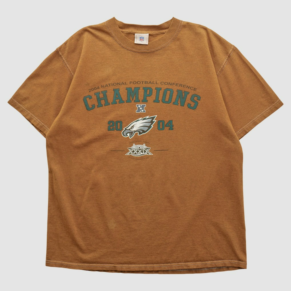 Fanatics Philadelphia Eagles NFL 2004 T-shirt Brown Vintage