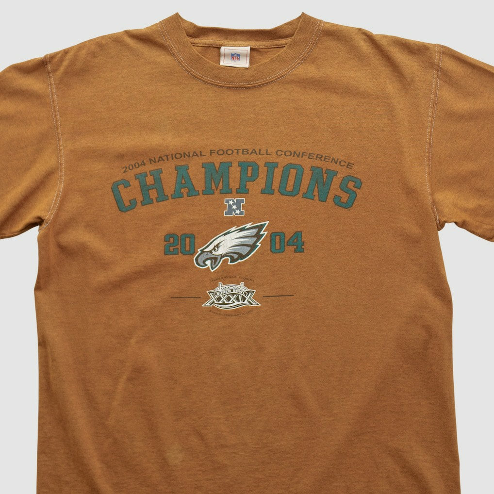 Fanatics Philadelphia Eagles NFL 2004 T-shirt Brown Vintage