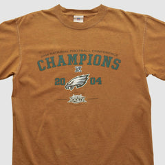 Fanatics Philadelphia Eagles NFL 2004 T-shirt Brown Vintage