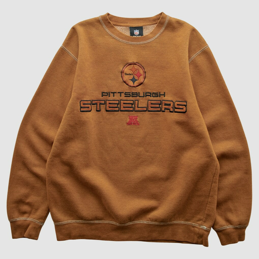 Fanatics Pittsburgh Steelers Team Edition Apparel 2010s Pullover Sweatshirt Brown Vintage