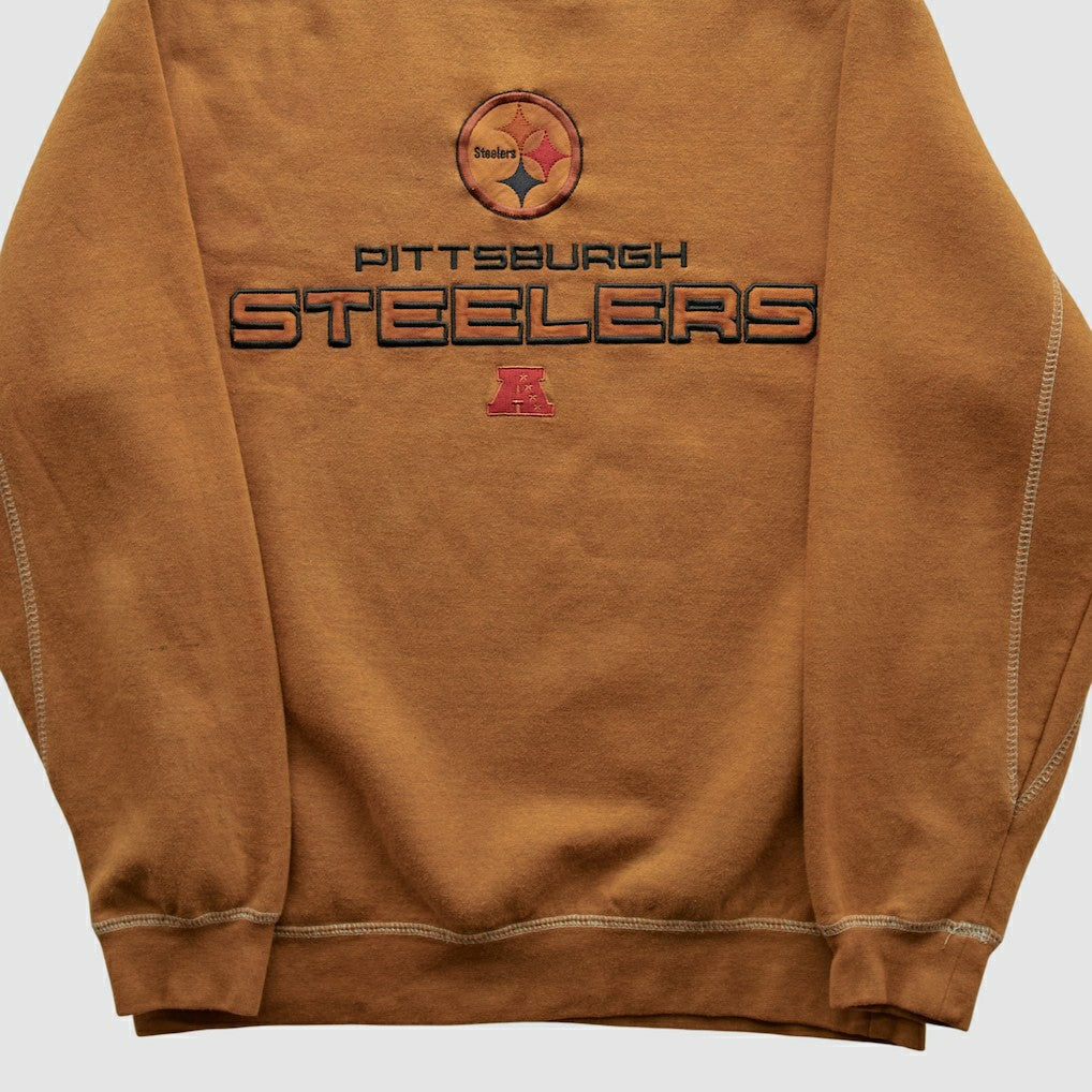 Fanatics Pittsburgh Steelers Team Edition Apparel 2010s Pullover Sweatshirt Brown Vintage