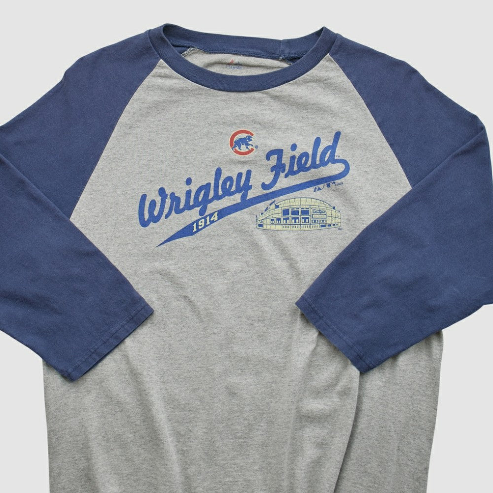 Chicago Cubs Majestic 2009 T-shirt - Heather Gray - Vintage - Fanatics Discount